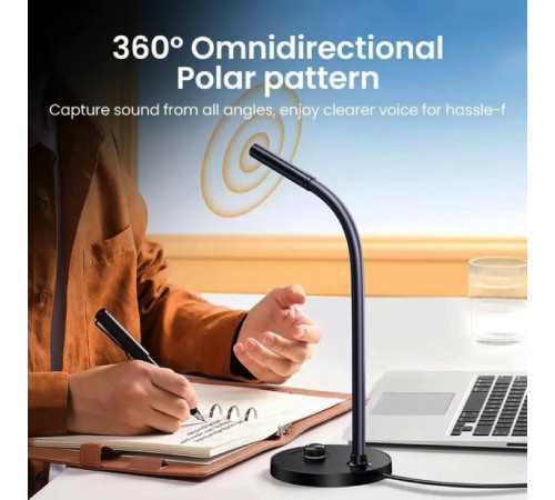 Настільний мікрофон UGREEN CM564 Desktop USB Microphone(UGR-90416), Black (UGR-90416)