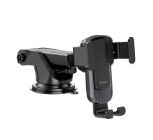 Автотримач для телефона HOCO CA104 vertical and horizontal telescopic gravity vehicle holder Black Metal Gray (6931474766236)