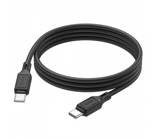 Кабель HOCO X90 Cool 60W silicone charging data cable for Type-C to Type-C Black (6931474788467)