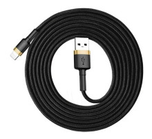 Кабель Baseus Cafule Cable USB For Lightning 1.5A 2m Gold+Black (CALKLF-CV1)