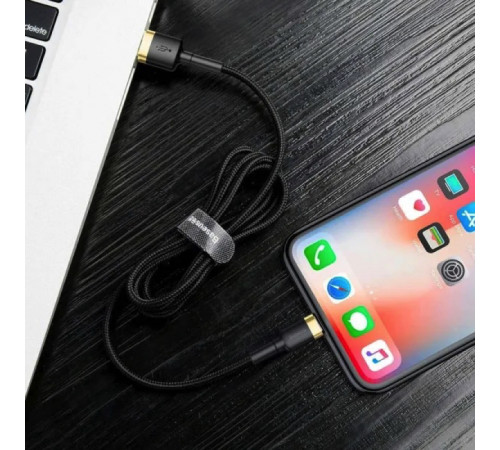 Кабель Baseus Cafule Cable USB For Lightning 1.5A 2m Gold+Black (CALKLF-CV1)