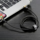 Кабель Baseus Cafule Cable USB For Lightning 1.5A 2m Gold+Black (CALKLF-CV1)