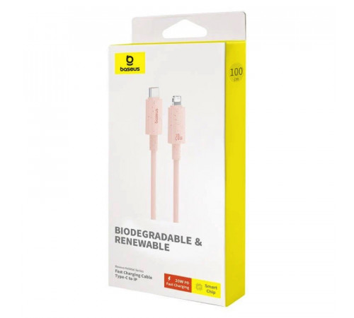 Кабель Baseus Habitat Series Fast Charging Cable Type-C to iP 20W 2m Wheat Pink (P10360201421-01)