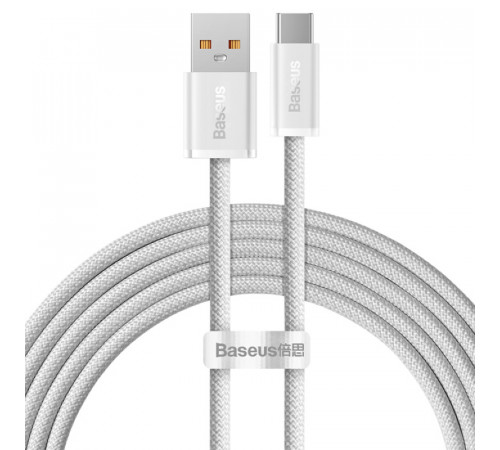 Кабель Baseus Dynamic Series Fast Charging Data Cable USB to Type-C 100W 2m White (CALD000702)
