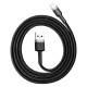 Кабель Baseus Cafule Cable USB For Lightning 2.4A 1m Gray+Black (CALKLF-BG1)