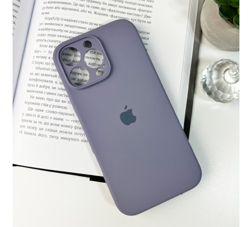 Чохол для смартфона Silicone Full Case AA Camera Protect for Apple iPhone 16 Pro 28,Lavender Grey (FullAAi16P-28)