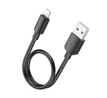 Кабель HOCO X96 Hyper charging data cable iP (L=0.25M) Black (6942007609388)
