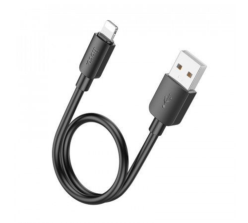 Кабель HOCO X96 Hyper charging data cable iP (L=0.25M) Black (6942007609388)