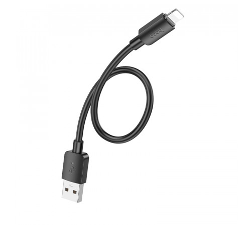 Кабель HOCO X96 Hyper charging data cable iP (L=0.25M) Black (6942007609388)