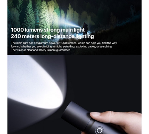 Ліхтар Xiaomi Mijia Multi Functional Strong Light Flashlight (N613) (BHR7668CN)