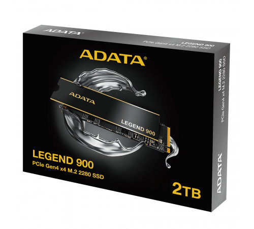 Накопичувач SSD M.2 ADATA LEGEND 900 2TB 2280 PCIe Gen 4x4 3D NAND Read/Write: 7000/5400 MB/sec (SLEG-900-2TCS)