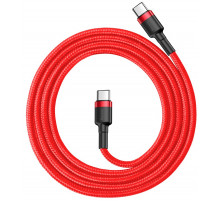 Кабель Baseus Cafule USB Cable Type-C-Type-C 3A 1m Red (CATKLF-G09)