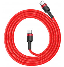 Кабель Baseus Cafule USB Cable Type-C-Type-C 3A 1m Red (CATKLF-G09)