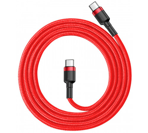 Кабель Baseus Cafule USB Cable Type-C-Type-C 3A 1m Red (CATKLF-G09)