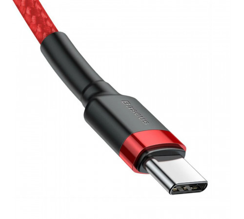 Кабель Baseus Cafule USB Cable Type-C-Type-C 3A 1m Red (CATKLF-G09)