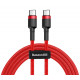 Кабель Baseus Cafule USB Cable Type-C-Type-C 3A 1m Red (CATKLF-G09)