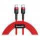 Кабель Baseus Cafule USB Cable Type-C-Type-C 3A 2m Red (CATKLF-H09)
