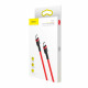 Кабель Baseus Cafule USB Cable Type-C-Type-C 3A 2m Red (CATKLF-H09)