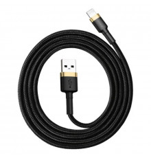 Кабель Baseus Cafule Cable USB For Lightning 2.4A 1m Gold+Black (CALKLF-BV1)