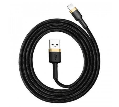 Кабель Baseus Cafule Cable USB For Lightning 2.4A 1m Gold+Black (CALKLF-BV1)