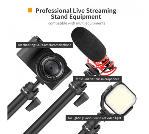 Штатив-тримач Ulanzi Vijim Desktop Flexible Arm/Light Stand(With Clip/Two Stages) (UV-2665 LS04) (2665)