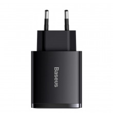 Мережевий зарядний пристрій Baseus Compact Quick Charger 2U+C 30W EU Black (CCXJ-E01)