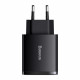 Мережевий зарядний пристрій Baseus Compact Quick Charger 2U+C 30W EU Black (CCXJ-E01)