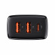 Мережевий зарядний пристрій Baseus Compact Quick Charger 2U+C 30W EU Black (CCXJ-E01)