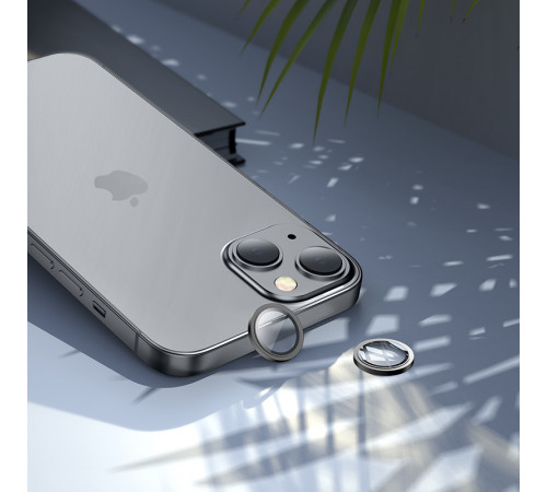 Захисне скло на камеру Hoco 3D metal frame lens film iPhone 15-15 Plus (V13)