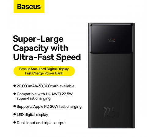 УМБ Power Bank Baseus Star-Lord 20000mAh 22.5W (PPXJ080001)
