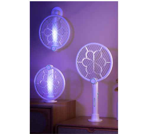 Мухобійка-ракетка складна WD-989 1200 mAh пастка від  комах (з вбуд. акум.) (довж. 47,8см)