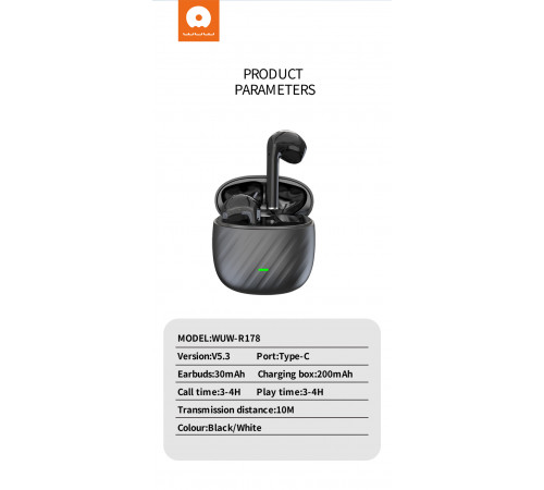 Бездротові навушники WUW R178