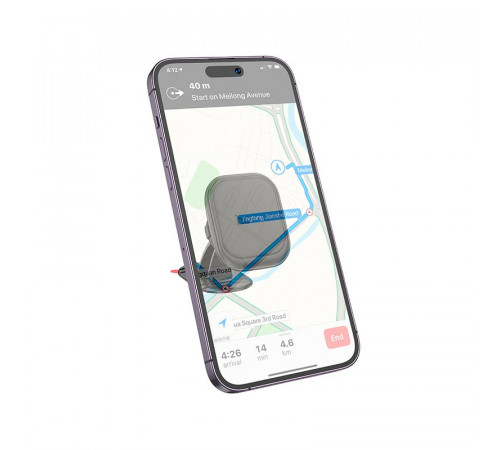 Автотримач для телефона HOCO H30 Brilliant magnetic car holder(center console) Black (6942007611473)