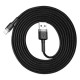 Кабель Baseus Cafule Cable USB For Lightning 1.5A 2m Gray+Black (CALKLF-CG1)
