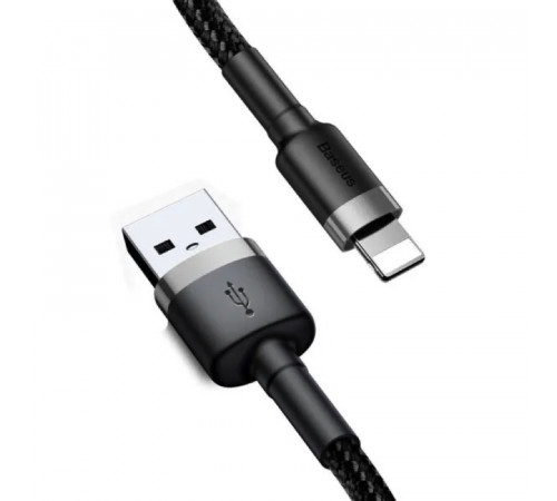 Кабель Baseus Cafule Cable USB For Lightning 1.5A 2m Gray+Black (CALKLF-CG1)