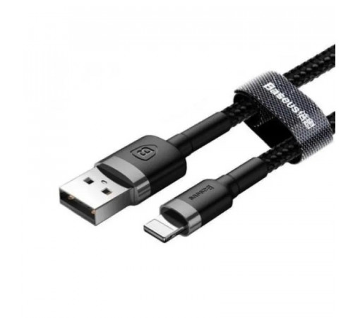 Кабель Baseus Cafule Cable USB For Lightning 1.5A 2m Gray+Black (CALKLF-CG1)