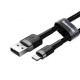 Кабель Baseus Cafule Cable USB For Lightning 1.5A 2m Gray+Black (CALKLF-CG1)