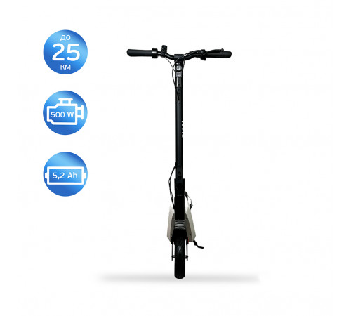 Електросамокат OKAI Zippy ES50С Black 8" 250W/500W, 5.2Ah, 20 km, 25 km/h, 10°, 13.5 kg (ES50C-B)