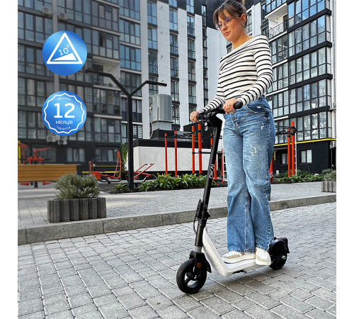 Електросамокат OKAI Zippy ES50С Black 8" 250W/500W, 5.2Ah, 20 km, 25 km/h, 10°, 13.5 kg (ES50C-B)
