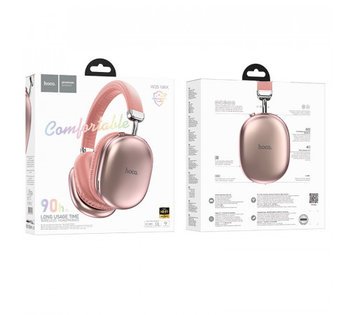 Бездротові накладні навушники HOCO W35 Max Joy BT headphones Pink (6942007625593)