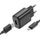Мережевий зарядний пристрій з кабелем HOCO C134A Solid single-port charger set (Micro) (EU) Black (6942007621335)