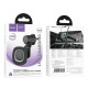 Автотримач для телефона з БЗП HOCO HW30 Crown magnetic wireless charging car holder (air outlet) Black Metal Gray (6942007646925)