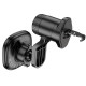 Автотримач для телефона з БЗП HOCO HW30 Crown magnetic wireless charging car holder (air outlet) Black Metal Gray (6942007646925)