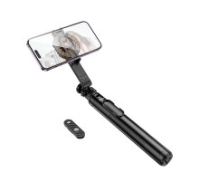 Селфі-монопод HOCO K25 Sherkhan magnetic aluminum alloy live broadcast holder Black (6942007646314)