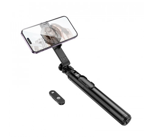 Селфі-монопод HOCO K25 Sherkhan magnetic aluminum alloy live broadcast holder Black (6942007646314)