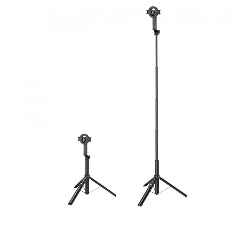 Селфі-монопод HOCO K25 Sherkhan magnetic aluminum alloy live broadcast holder Black (6942007646314)