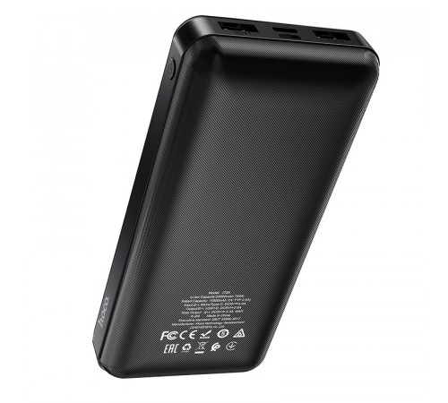 Зовнішній акумулятор HOCO J72A Easy travel power bank(20000mAh) Black (6931474738394)