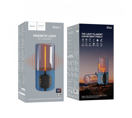 Портативна колонка HOCO BS64 Rocker BT speaker, 5W, Blue (6942007636568)