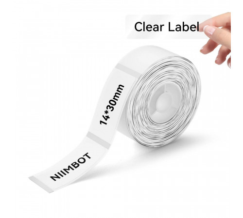 Етикетки NIIMBOT TT14*30-210 Transparent Clear For D11/D110/D101/H1S (A2G88588201) (A2G88588201)
