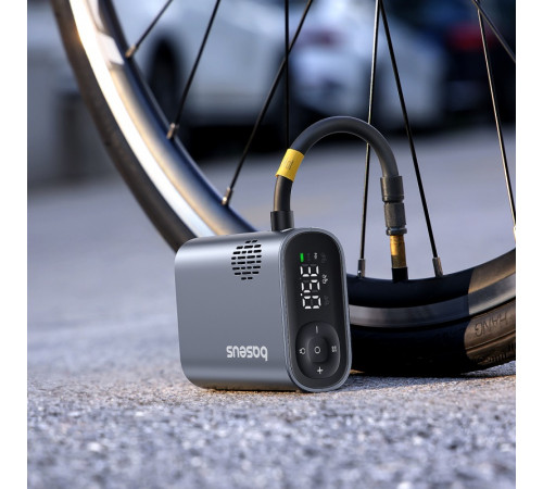 Автомобільний насос Baseus PrimeTrip Series Portable Bike Pump Cosmic Black (C11169000121-00)